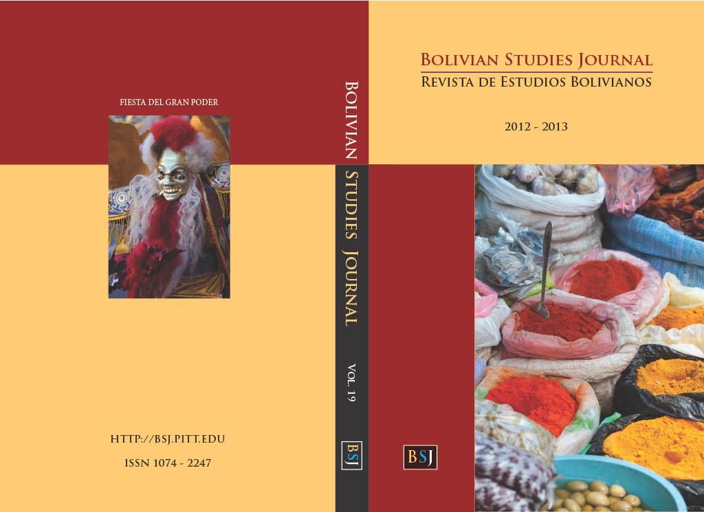					Ver Bolivian Studies Journal Vol. 19 (2012-2013)
				