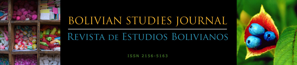 Bolivian Studies Journal - Revista de Estudios Bolivianos