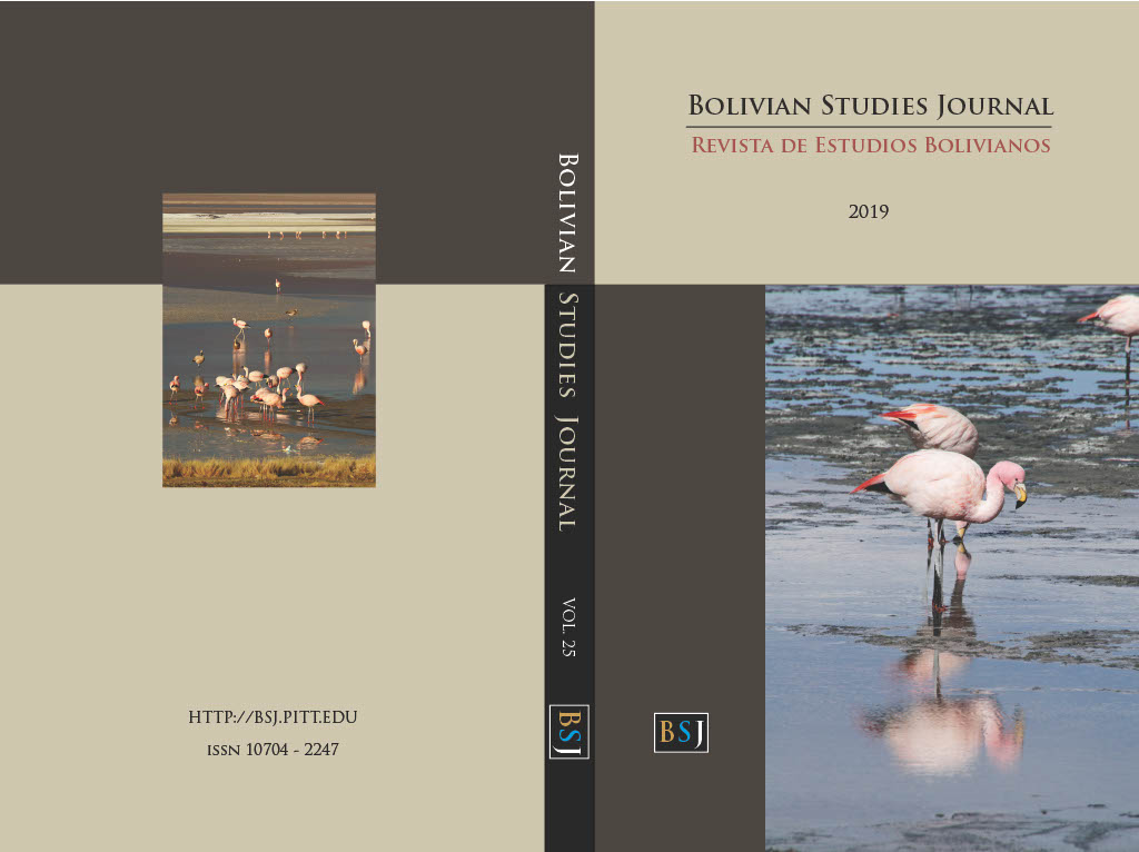					Visualizar Bolivian Studies Journal Vol. 25, 2019
				