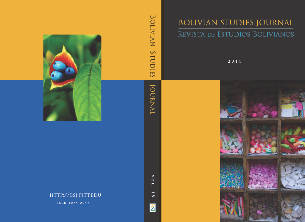 					View Bolivian Studies Journal Vol. 18, 2011
				